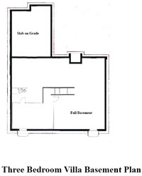 Three Bedroom Villa Basement Plan